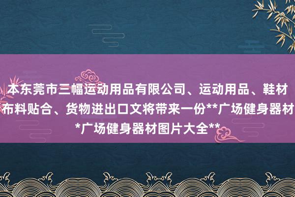 本东莞市三幅运动用品有限公司、运动用品、鞋材、人造革、布料贴合、货物进出口文将带来一份**广场健身器材图片大全**